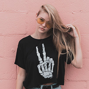 Camiseta impresa para mujer